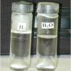 nell'immagine il confronto tra un campione di liquido ionico e uno di acqua
