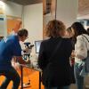 Pubblico allo stand "Lotta alle specie aliene dannose in agricoltura" - Ricercatore Raffaele Sasso