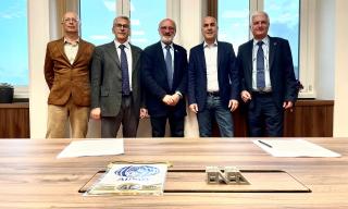 Un momento dell'incontro per la firma dell'Accordo Quadro